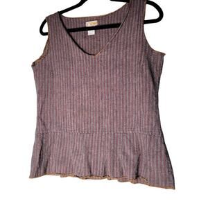 Tribe Art You Wear Boho Beachy Tank M Handwoven Cotton Cottagecore Festival Top